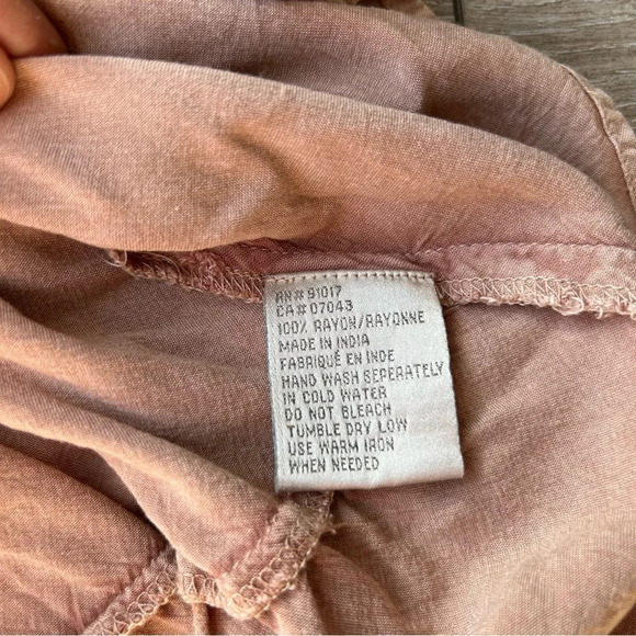 Solitaire Nude Blush Embroidery Tiered Back  Tunics - Picture 11 of 16